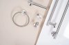 TOILET PAPER HOLDER REA 6611 MODERN BRUSH STEEL