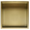 Built-in Stainless Steel Bathroom Shelf 30X30 Brushed Gold