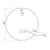 Bathroom LED Mirror REA FFJ 50cm