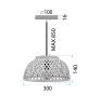 LAMP APP1628-1CP 16x30x16cm
