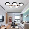 Ceiling LED Lamp Chandelier TOOLIGHT APP526-5C Black + Remote Control 5-light points 5 x 12W 35x95Cm