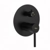Concealed Shower Set with shower spout REA Lungo Black + Box