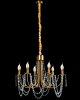 Chandelier Toolight APP765-6CP Crystal Gold Candles 6-light points E14 60x60x42-112cm
