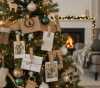 Christmas decoration set 8 wood tree KL-21X11