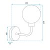 Wall lamp APP1301-1W Black Gold
