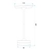 Bedside lamp APP1373-T grey