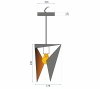 Pendant Lamp TOOLIGHT APP253-1CP Geometric Triangle Black 1-light point E27 17,5x17,5x25cm