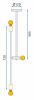 Pendant Lamp TOOLIGHT APP1114-6CP Black Metal E27 6-light points