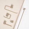 TOILET PAPER HOLDER REA 9711 PRISM BRUSH GOLD