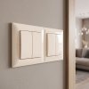 Toolight Double Socket Frame Oste Jnh014-2f Beige