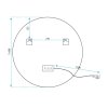 Bathroom LED Mirror REA HZJ 60cm