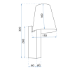 Wall lamp LOFT APP1279-1W BLACK