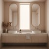 WALL MOUNTED BASIN FAUCET REA CLIF BRUSHED NICKEL