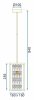 Pendant Lamp TOOLIGHT APP1111 PERPENDICULAIRE Metal Gold E27 1-light point