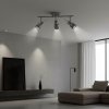 Ceiling Lamp Chandelier TOOLIGHT APP747-3C Spotlight 3 Chrome 3-light points GU10 18x46Cm