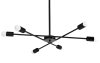 Pendant Lamp TOOLIGHT APP1114-6CP Black Metal E27 6-light points