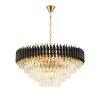 Chandelier Toolight APP1058-CP Gold Black Crystal E14 9-light points