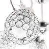 Chandelier Toolight APP636-5C Crystal Metal Leaf 5-light points E27 50x50x35cm