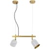 Pendant Lamp TOOLIGHT APP1032-2CP Gold White 2-light points E27 38x10x20-110cm