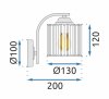 Wall Light Toolight APP512-1W E27 black