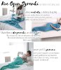 Blanket Mermaid Tail Grey