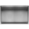Built-in Stainless Steel Bathroom Shelf 30X60 Brushed Steel