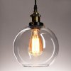 Pendant Lamp TOOLIGHT APP044-1CP GreenO B Black Metal Glass Ball E27