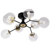 Chandelier Toolight APP1135-8C Black Gold Glass Balls E27 8-light points