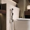 Rea Washbasin Faucet With Bidet Hand Shower Lungo Chrome 12X4X17Cm