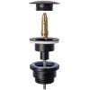 Univerasl Basin Siphon + Basin Plug Click-Clack REA Black