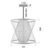 LAMP APP1630-1CP 30x35x30cm