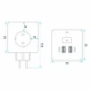 Toolight 7-in-1 Cube Power Splitter Jnh019 White