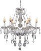 Chandelier Toolight 392183 Crystal Chrome 6-light points E14 67,5x67,5x62cm