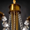 Chandelier Toolight APP766-8CP Crystal Gold Candles 8-light points E14 75x75x48,5-118,5cm