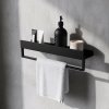 Bathroom Shelf Sf01 45Cm Black Matt