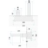 CONCEALED WASHBASIN TAP REA ARLO BRUSH NICKEL