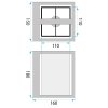 Wall Light Toolight APP1286-1W E27 brown / black