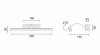 Bathroom Wall LED Light TOOLIGHT APP372-1W Chrome 9W 40cm