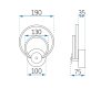 Wall LED Light Toolight APP1043-W 15W gold