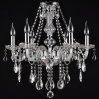 Chandelier Toolight 392183 Crystal Chrome 6-light points E14 67,5x67,5x62cm