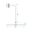Wall lamp APP1356-1W OLD GOLD 30 cm