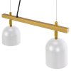 Pendant Lamp TOOLIGHT APP1032-2CP Gold White 2-light points E27 38x10x20-110cm