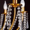 Chandelier Toolight APP766-8CP Crystal Gold Candles 8-light points E14 75x75x48,5-118,5cm