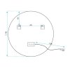 Bathroom LED Mirror REA HZJ 70cm