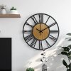 Round Wall Clock Loft 35 cm metal/wood MC70902