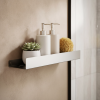 BATHROOM SHELF REA SF04-600 60CM BRUSH STEEL