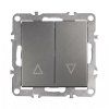 Toolight Venetian Blind Switch Oste Jnh009-w Grey