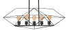 Pendant Lamp TOOLIGHT APP1037-5CP Black 5-light points E27 29x82x88cm