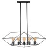 Pendant Lamp TOOLIGHT APP1037-5CP Black 5-light points E27 29x82x88cm