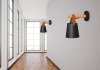 Wall Light Toolight APP466-1W E27 black / brown